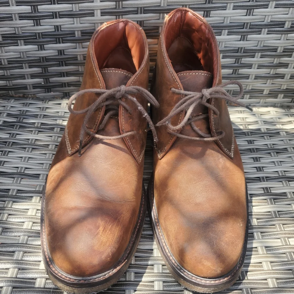 Johnston & Murphy Men's Sheepskin Chukka Boots Size 8.5 EUC - Picture 8 of 9